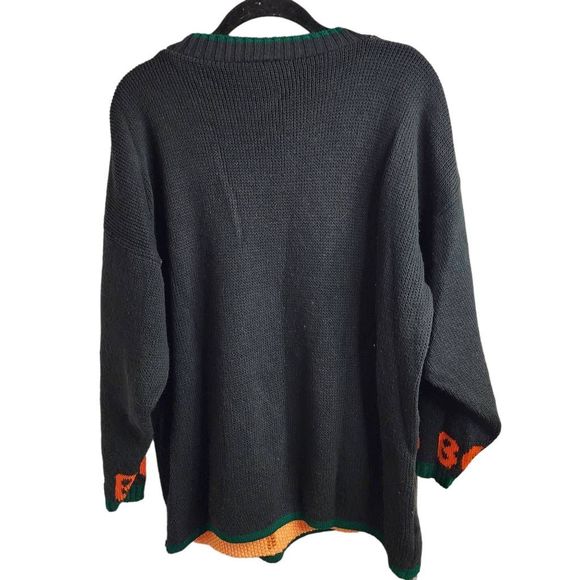 Snoopy & Friends Vintage Halloween Haunted House Snoopy Woodstock Sweater Size L - Picture 9 of 9